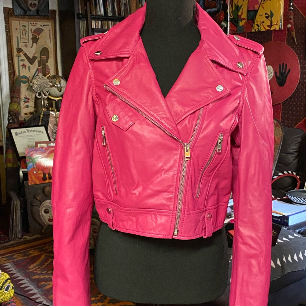 💖LAMARQUE💖 ‘Ciara’ Lamb Leather Jacket, M